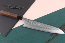 Couteau de chef japonais artisanal Yu Kurosaki Fujin 24cm SG2