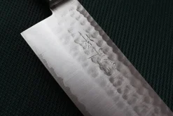 Couteau de chef japonais artisanal Masutani 18cm martelé