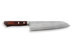 Couteau de chef japonais artisanal Masutani 18cm martelé