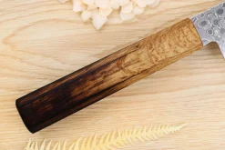 Couteau de chef japonais artisanal Yoshihiro ZAD lame damassée 21cm