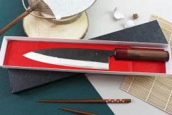 Couteau de chef japonais artisanal Wusaki Yuzo BS2 21cm