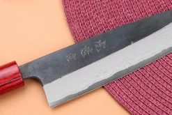Couteau de chef japonais artisanal Wusaki Yuzo BS2 damas 21cm