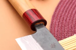 Couteau de chef japonais artisanal Wusaki Yuzo BS2 damas 21cm