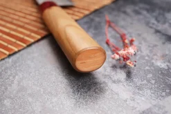 Couteau de chef japonais artisanal Tsunehisa Aogami Super martelé 24cm