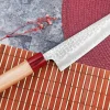 Couteau de chef japonais artisanal Tsunehisa Aogami Super martelé 18cm