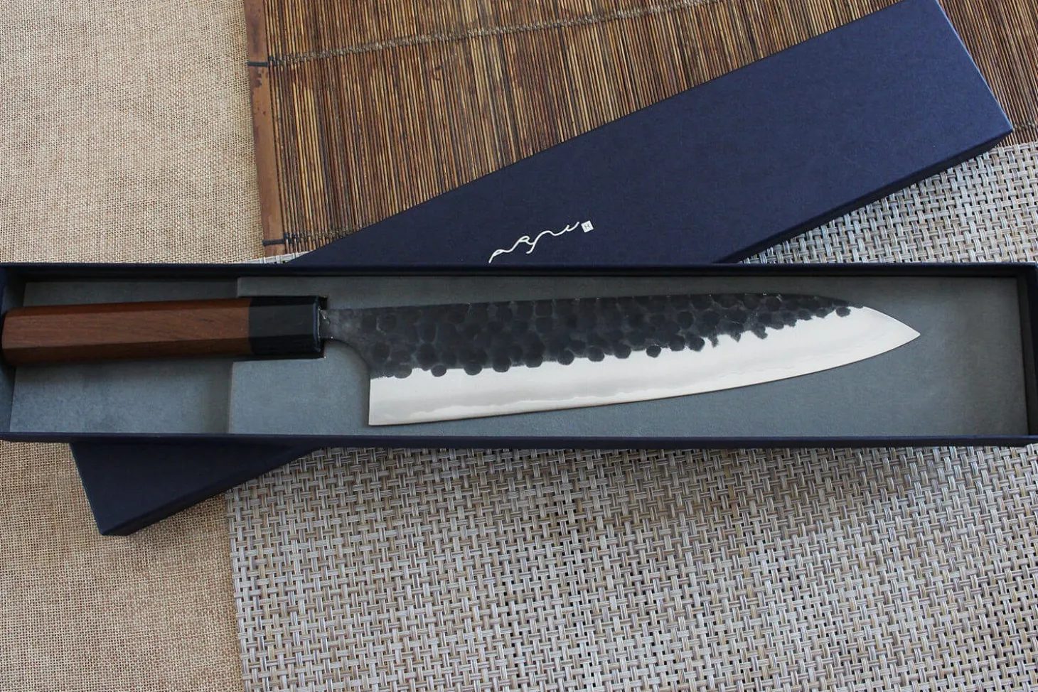 Couteau de chef japonais artisanal Anryu AS 24cm