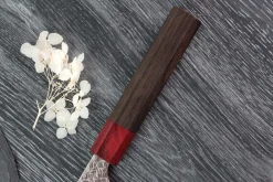 Couteau de chef japonais artisanal Yoshimi Kato Minamo SG2 Tsuchime 21cm