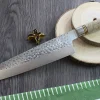 Couteau de chef japonais artisanal forgé Takeshi Saji R2 Tsuchime 24cm