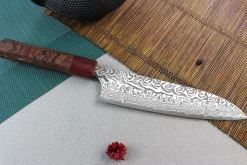 Couteau de chef japonais artisanal Yoshimi Kato 18cm SG2 Damascus