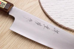 Couteau de chef japonais artisanal Kasahara Shigehiro forgé par Yoshikazu Ikeda 21cm