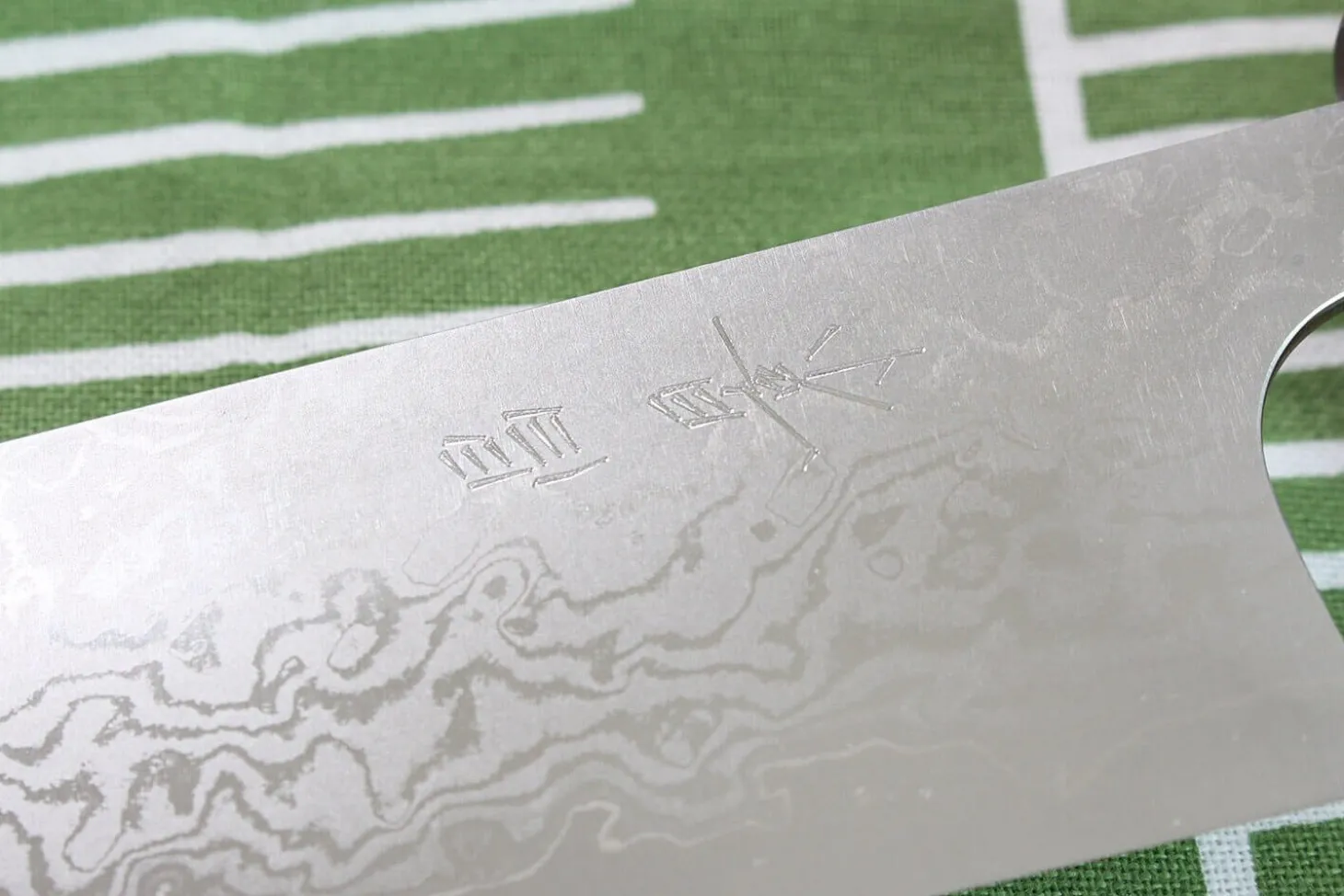 Couteau de chef japonais artisanal Masakage Kiri 27cm damas 49 couches