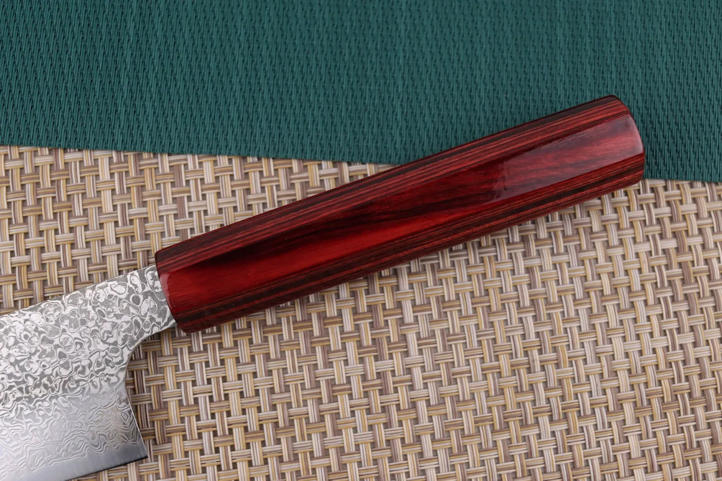 Couteau de chef japonais artisanal Kei Kobayashi SG2 damas 24cm