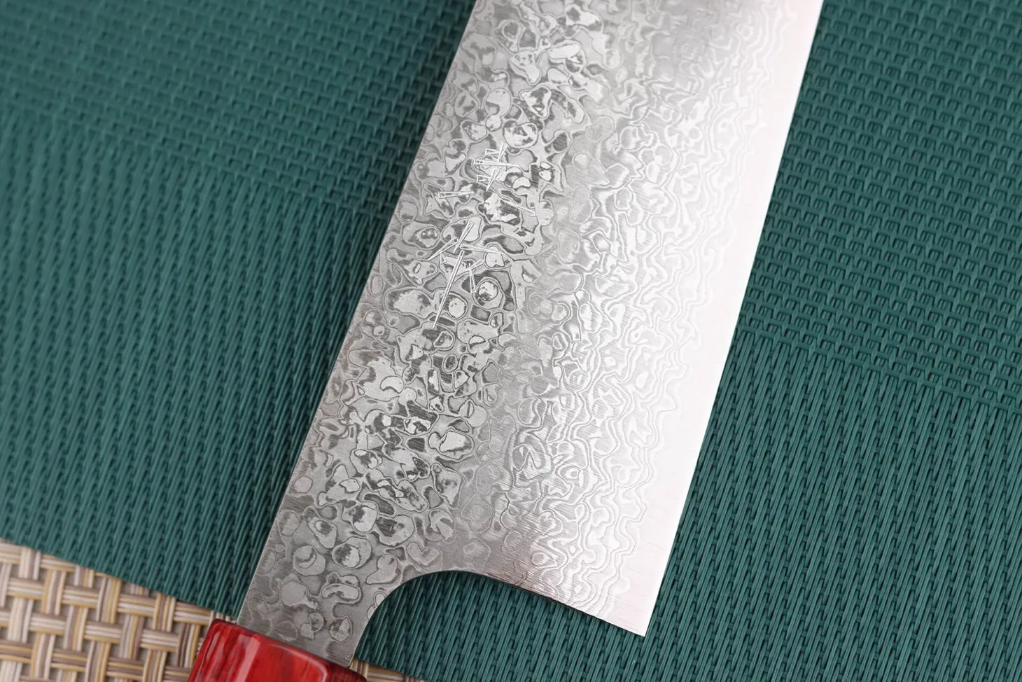 Couteau de chef japonais artisanal Kei Kobayashi SG2 damas 24cm