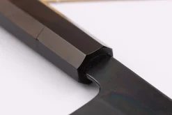 Couteau de chef japonais artisanal Kagekiyo Yoshikazu Tanaka Black Damas Aogami 21cm