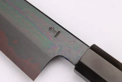 Couteau de chef japonais artisanal Kagekiyo Yoshikazu Tanaka Black Damas Aogami 21cm