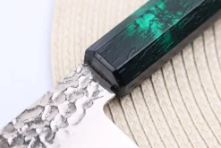 Couteau de chef japonais 21cm Sakai Takayuki Nanairo Green Damas VG10