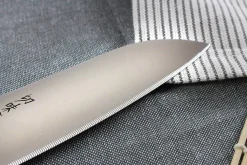 Couteau de chef japonais Kanetsugu Rev 21 lame 18cm micro dentée