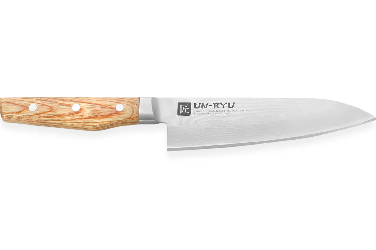 Couteau de chef japonais Shimomura Un-Ryu 17cm damas 33 couches