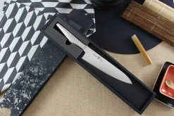 Couteau de chef japonais Shizu Hamono Kyo San Mai tout acier