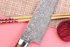 Couteau de chef japonais Takeshi Saji R2 Damas Mosaïque 18cm