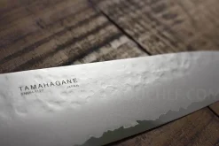 Couteau de chef japonais Tamahagane Tsubame lame martelée 15cm acier VG5