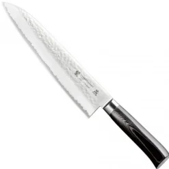 Couteau de chef japonais Tamahagane Tsubame lame martelée 24cm acier VG5