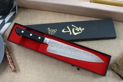 Couteau de chef japonais Tsunehisa VG10 Damascus 45 couches 18cm