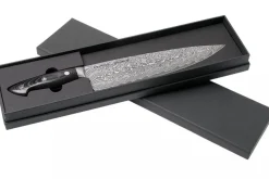 Couteau de chef japonais Zwilling Kramer Euro Stainless 26cm damassé manche en micarta