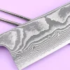 Couteau de chef kiritsuke 24cm japonais artisanal Yuzo Kanko Damas SG2