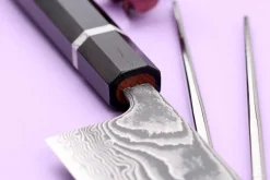Couteau de chef kiritsuke 24cm japonais artisanal Yuzo Kanko Damas SG2