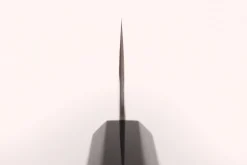 Couteau de chef kiritsuke 20cm japonais artisanal Nigara Hamono Migaki Tsuchime SG2 teck