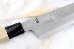 Couteau de chef kiritsuke 21cm japonais artisanal Sakai Kikumori Kikuzuki Rin