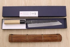 Couteau de chef kiritsuke 24cm japonais artisanal Sakai Kikumori Kikuzuki Kuro