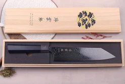 Couteau de chef kiritsuke japonais Kanetsugu Zuiun Kiwami revêtement DLC 21cm