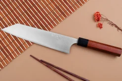 Couteau de chef kiritsuke japonais artisanal Shibata Koutetsu R2 21cm