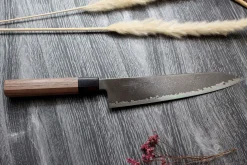 Couteau de chef kiritsuke japonais artisanal Kagekiyo Black Damascus VG10 21cm