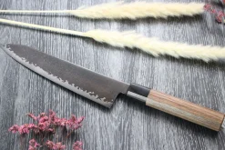 Couteau de chef kiritsuke japonais artisanal Kagekiyo Black Damascus VG10 21cm