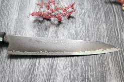 Couteau de chef kiritsuke japonais artisanal Kagekiyo Black Damascus VG10 21cm