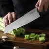 Couteau de chef kiritsuke Xin XinCare acier inoxydable 21cm manche noir