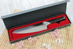Couteau de chef Kutoyama lame 20cm et manche en bois d'ébène