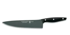 Couteau de chef lame anti-adhérente 25cm manche noir M&G
