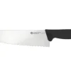 Couteau de chef professionnel Ambrogio Sanelli Supra dentelé noir