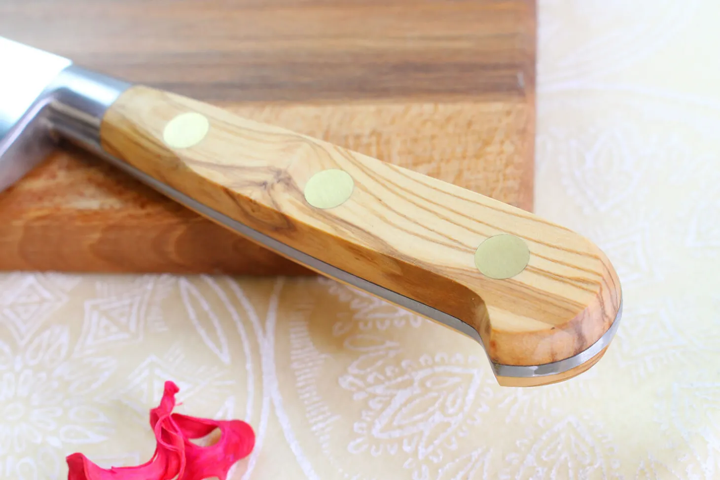 Couteau de chef Sabatier Éléphant Idéal Forgé 20cm manche en olivier