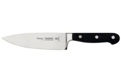 Couteau de chef Tramontina Century lame forgée 15cm manche polycarbonate noir