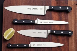 Couteau de chef Tramontina Century lame forgée 20cm manche polycarbonate noir