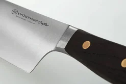 Couteau de chef Wüsthof Crafter forgé 20cm en chêne fumé