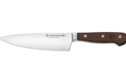 Couteau de chef Wüsthof Crafter forgé 16cm en chêne fumé