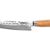 Couteau de chef Wusaki Damas 10Cr 20cm manche en olivier
