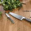 Couteau de chef Wusthof Classic Colour Velvet Oyster forgé lame 20cm