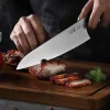 Couteau de chef Xin XinCare acier inoxydable 18cm manche rouge